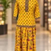Traditional Gopi Style Cotton Flared Skirt Top 3-Piece Set - Image 10
