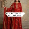 Traditional Gopi Style Cotton Flared Skirt Top 3-Piece Set - Image 2