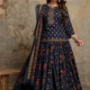Traditional Gopi Style Cotton Flared Skirt Top 3-Piece Set - Image 9