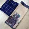 Traditional Zari Check Weaving Silk Cotton Kurti with Chennuri Silk Kalamkari Dupatta Set (S–5XL) - Image 13