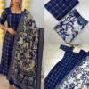 Traditional Zari Check Weaving Silk Cotton Kurti with Chennuri Silk Kalamkari Dupatta Set (S–5XL) - Image 7