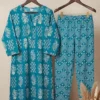 Wholesale Jaipuri Discharge Print Cotton Kurti Pant Set (Sizes S–4XL) – Pocket Kurti & Miyani Comfort Fit Trouser