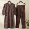 Wholesale Jaipuri Discharge Print Cotton Kurti Pant Set (Sizes S–4XL) – Pocket Kurti & Miyani Comfort Fit Trouser - Image 5