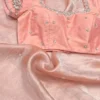 Wholesale Pure Organza Silk Saree with Zardozi Work Raw Silk Blouse | Scallop Cutwork Border Saree Manufacturer - Image 14