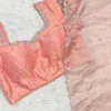 Wholesale Pure Organza Silk Saree with Zardozi Work Raw Silk Blouse | Scallop Cutwork Border Saree Manufacturer - Image 15