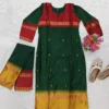 Women Kanchi Cotton Kurti Dupatta Set V-Neck Ethnic Suit - Image 6
