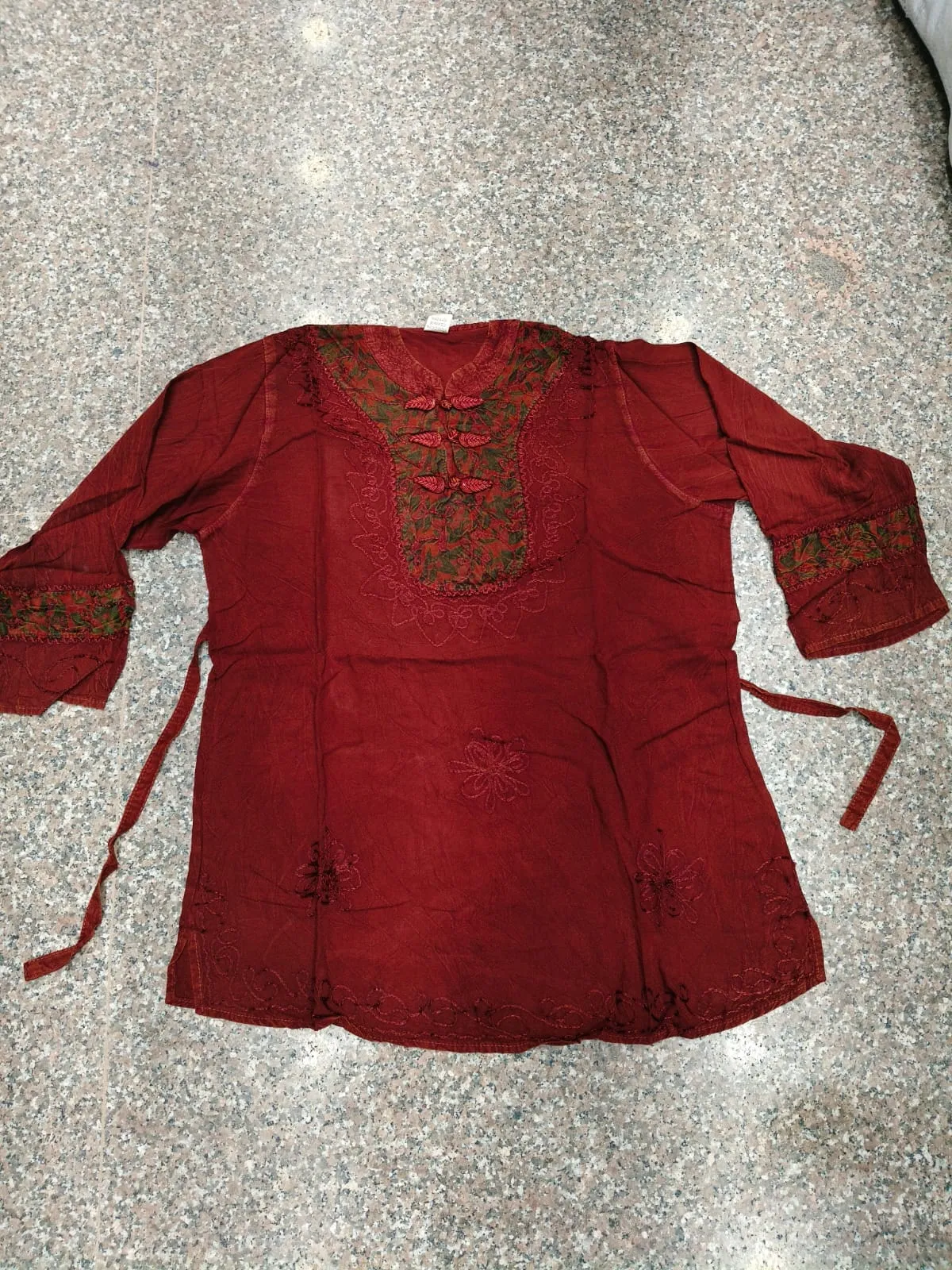 Women Rayon Dhoti Pajama Kurti Set with Embroidery | Readymade Tulip Dhoti Salwar Suit (Fits up to 44) - Image 2