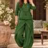 Women Rayon Dhoti Pajama Kurti Set with Embroidery | Readymade Tulip Dhoti Salwar Suit (Fits up to 44) - Image 6