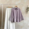 Women's Designer Embroidered Shirt with Stretchable Palazzo Set