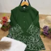 Women's Designer Embroidered Shirt with Stretchable Palazzo Set - Image 11