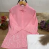 Women's Designer Embroidered Shirt with Stretchable Palazzo Set - Image 12