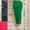 Women’s High Waist Cotton Comfort Pants with Drawstring & Pockets | Foldable Hem Trousers (Plus Size Available) - Image 2